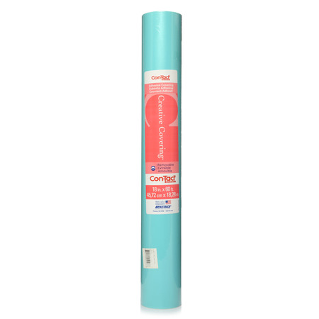 CON-TACT BRAND Adhesive Drawer and Shelf Liner, Teal 18"x60 Ft., PK6 60F-C9A3W6-06